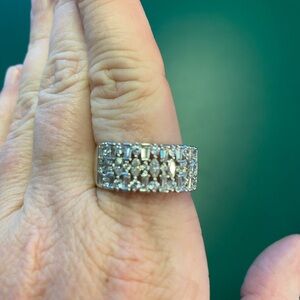 Diamonique Silver  Ring